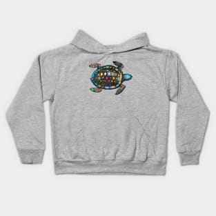 Sea Turtle, animal sea water Kids Hoodie